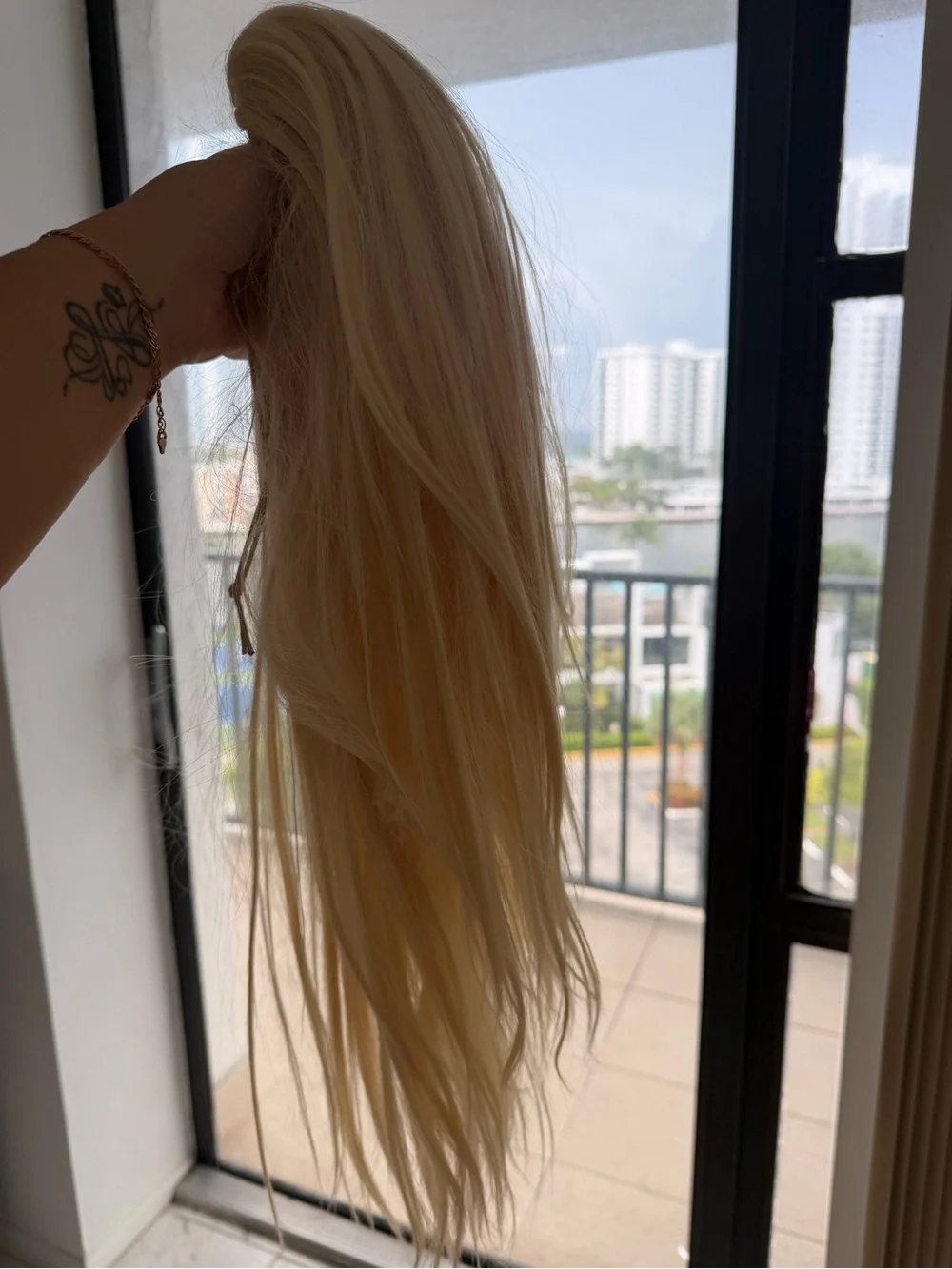 Blonde Clip-In Hair Extension Piece - Natural Light Blonde